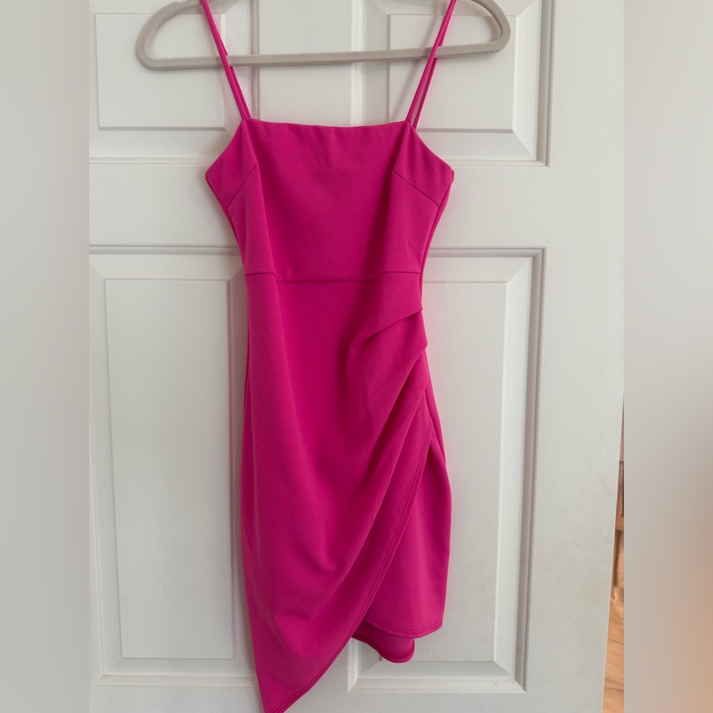 Blue Blush Pink Mini Dress